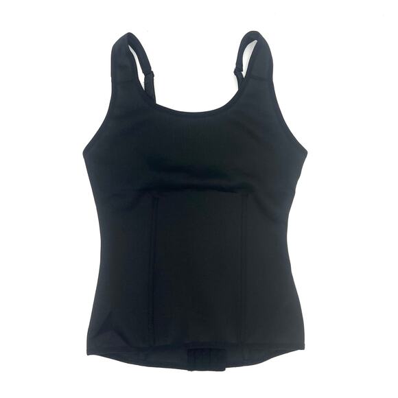 Tank Top Shapewear NWOT Large Black Back Closure Adjustable Straps - Picture 2 of 8